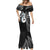 Personalised New Zealand Mermaid Dress Aotearoa Silver Fern With Manaia Maori Unique Black LT14 - Polynesian Pride