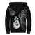 Personalised New Zealand Sherpa Hoodie Aotearoa Silver Fern With Manaia Maori Unique Black LT14 - Polynesian Pride