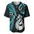 Personalised New Zealand Baseball Jersey Aotearoa Silver Fern With Manaia Maori Unique Turquoise LT14 Turquoise - Polynesian Pride