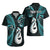 Personalised New Zealand Hawaiian Shirt Aotearoa Silver Fern With Manaia Maori Unique Turquoise LT14 - Polynesian Pride