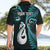 Personalised New Zealand Hawaiian Shirt Aotearoa Silver Fern With Manaia Maori Unique Turquoise LT14 - Polynesian Pride