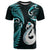 Custom New Zealand T Shirt Aotearoa Silver Fern With Manaia Maori Unique Turquoise LT14 Turquoise - Polynesian Pride