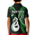 Personalised New Zealand Kid Polo Shirt Aotearoa Silver Fern With Manaia Maori Unique Green LT14 - Polynesian Pride