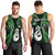 Personalised New Zealand Men Tank Top Aotearoa Silver Fern With Manaia Maori Unique Green LT14 - Polynesian Pride