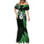 Personalised New Zealand Mermaid Dress Aotearoa Silver Fern With Manaia Maori Unique Green LT14 - Polynesian Pride