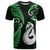 Custom New Zealand T Shirt Aotearoa Silver Fern With Manaia Maori Unique Green LT14 Green - Polynesian Pride