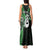 Personalised New Zealand Tank Maxi Dress Aotearoa Silver Fern With Manaia Maori Unique Green LT14 - Polynesian Pride