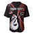 Personalised New Zealand Baseball Jersey Aotearoa Silver Fern With Manaia Maori Unique Red LT14 - Polynesian Pride