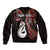 Personalised New Zealand Bomber Jacket Aotearoa Silver Fern With Manaia Maori Unique Red LT14 - Polynesian Pride