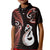 Personalised New Zealand Kid Polo Shirt Aotearoa Silver Fern With Manaia Maori Unique Red LT14 Kid Red - Polynesian Pride