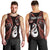 Personalised New Zealand Men Tank Top Aotearoa Silver Fern With Manaia Maori Unique Red LT14 - Polynesian Pride