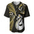 Personalised New Zealand Baseball Jersey Aotearoa Silver Fern With Manaia Maori Unique Gold LT14 Gold - Polynesian Pride