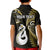 Personalised New Zealand Kid Polo Shirt Aotearoa Silver Fern With Manaia Maori Unique Gold LT14 - Polynesian Pride