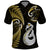 Custom New Zealand Polo Shirt Aotearoa Silver Fern With Manaia Maori Unique Gold LT14 Gold - Polynesian Pride