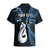 Personalised New Zealand Hawaiian Shirt Aotearoa Silver Fern With Manaia Maori Unique Blue LT14 - Polynesian Pride