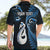 Personalised New Zealand Hawaiian Shirt Aotearoa Silver Fern With Manaia Maori Unique Blue LT14 - Polynesian Pride