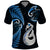 Custom New Zealand Polo Shirt Aotearoa Silver Fern With Manaia Maori Unique Blue LT14 Blue - Polynesian Pride