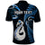 Custom New Zealand Polo Shirt Aotearoa Silver Fern With Manaia Maori Unique Blue LT14 - Polynesian Pride