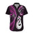 Personalised New Zealand Hawaiian Shirt Aotearoa Silver Fern With Manaia Maori Unique Pink LT14 - Polynesian Pride