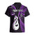 Personalised New Zealand Hawaiian Shirt Aotearoa Silver Fern With Manaia Maori Unique Purple LT14 - Polynesian Pride