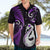 Personalised New Zealand Hawaiian Shirt Aotearoa Silver Fern With Manaia Maori Unique Purple LT14 - Polynesian Pride