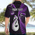 Personalised New Zealand Hawaiian Shirt Aotearoa Silver Fern With Manaia Maori Unique Purple LT14 - Polynesian Pride