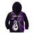 Personalised New Zealand Kid Hoodie Aotearoa Silver Fern With Manaia Maori Unique Purple LT14 - Polynesian Pride