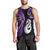 Personalised New Zealand Men Tank Top Aotearoa Silver Fern With Manaia Maori Unique Purple LT14 - Polynesian Pride