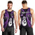 Personalised New Zealand Men Tank Top Aotearoa Silver Fern With Manaia Maori Unique Purple LT14 - Polynesian Pride