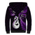 Personalised New Zealand Sherpa Hoodie Aotearoa Silver Fern With Manaia Maori Unique Purple LT14 - Polynesian Pride