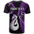 Custom New Zealand T Shirt Aotearoa Silver Fern With Manaia Maori Unique Purple LT14 - Polynesian Pride