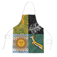 Rugby 2025 Championship Apron Combination of Southern Hemisphere Countries LT14 Black - Polynesian Pride