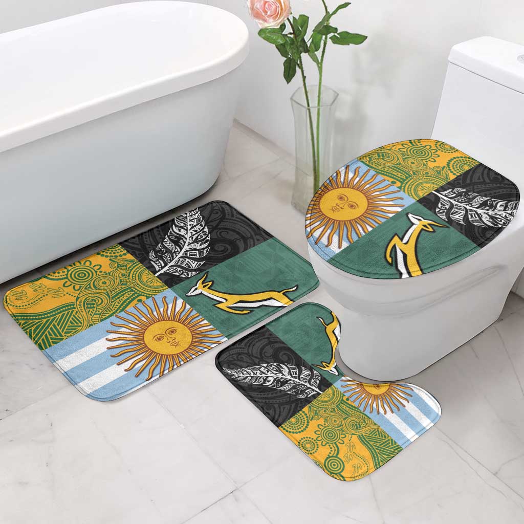 Rugby 2025 Championship Bathroom Set Combination of Southern Hemisphere Countries LT14 - Polynesian Pride