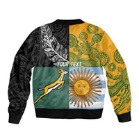 Personalised Rugby 2025 Championship Bomber Jacket Combination of Southern Hemisphere Countries LT14 - Polynesian Pride