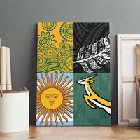 Rugby 2025 Championship Canvas Wall Art Combination of Southern Hemisphere Countries LT14 - Polynesian Pride