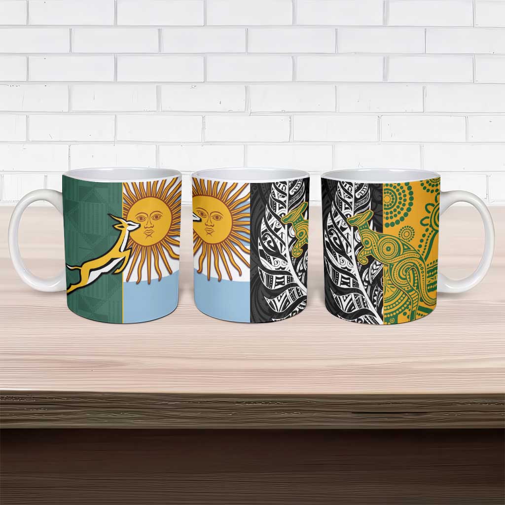 Rugby 2025 Championship Ceramic Mug Combination of Southern Hemisphere Countries LT14 - Polynesian Pride