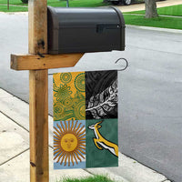 Rugby 2025 Championship Garden Flag Combination of Southern Hemisphere Countries LT14 - Polynesian Pride