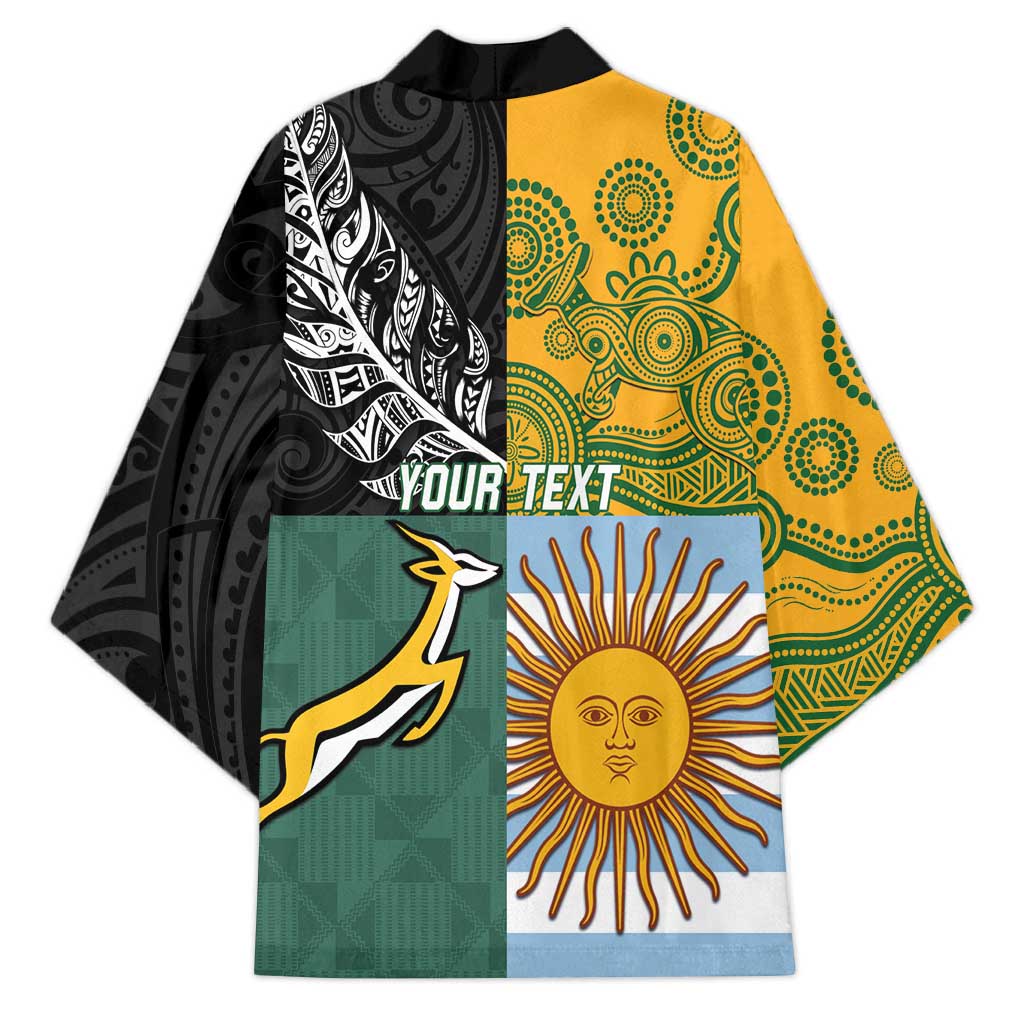 Personalised Rugby 2025 Championship Kimono Combination of Southern Hemisphere Countries LT14 - Polynesian Pride