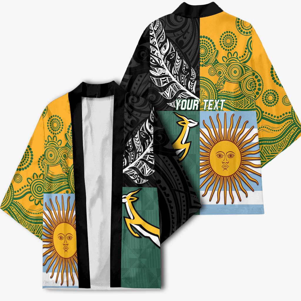 Personalised Rugby 2025 Championship Kimono Combination of Southern Hemisphere Countries LT14 - Polynesian Pride