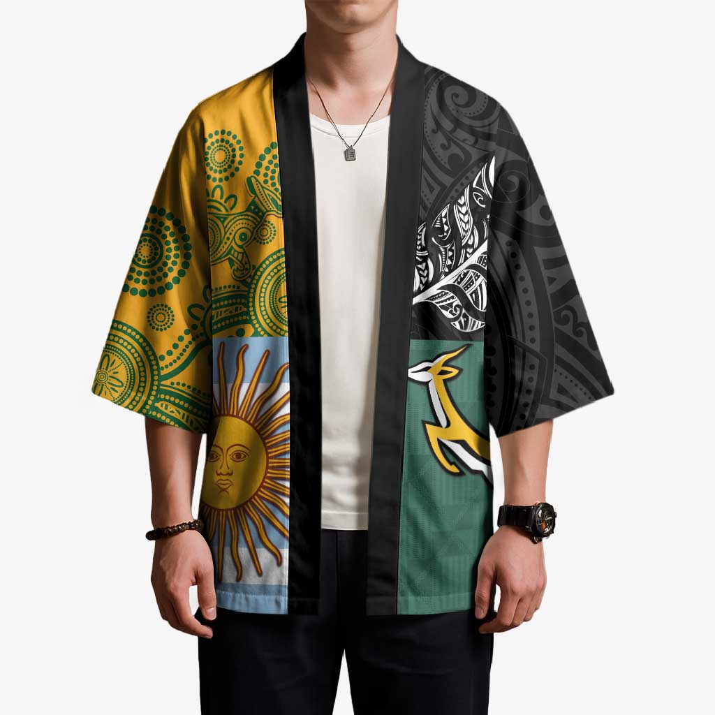 Personalised Rugby 2025 Championship Kimono Combination of Southern Hemisphere Countries LT14 - Polynesian Pride
