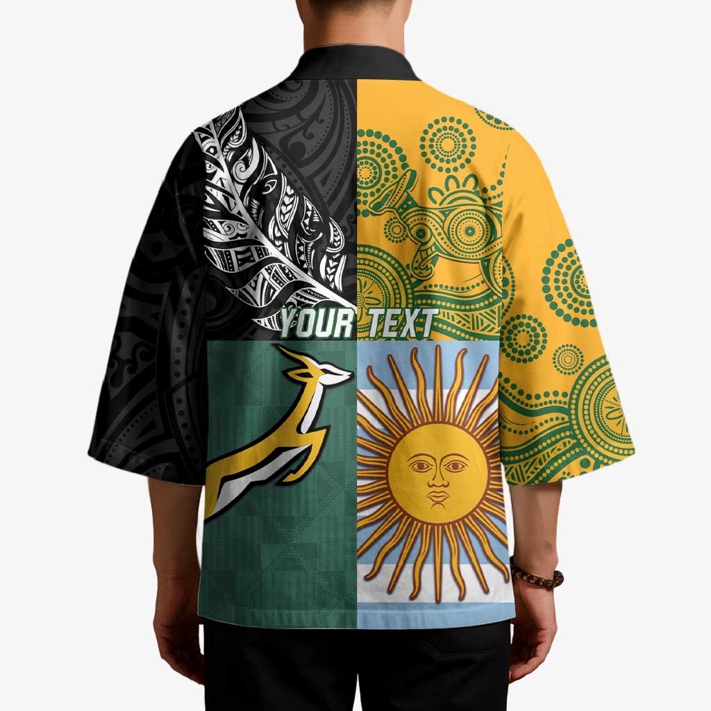 Personalised Rugby 2025 Championship Kimono Combination of Southern Hemisphere Countries LT14 - Polynesian Pride