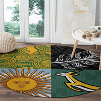 Rugby 2025 Championship Round Carpet Combination of Southern Hemisphere Countries LT14 - Polynesian Pride