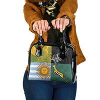 Rugby 2025 Championship Shoulder Handbag Combination of Southern Hemisphere Countries LT14 One Size Black - Polynesian Pride