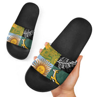 Rugby 2025 Championship Slide Sandals Combination of Southern Hemisphere Countries LT14 - Polynesian Pride