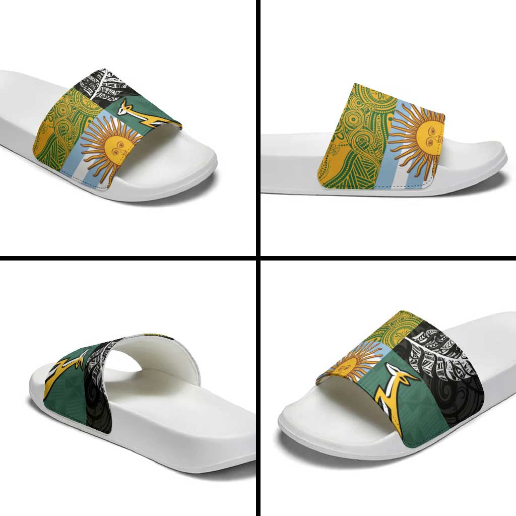 Rugby 2025 Championship Slide Sandals Combination of Southern Hemisphere Countries LT14 - Polynesian Pride