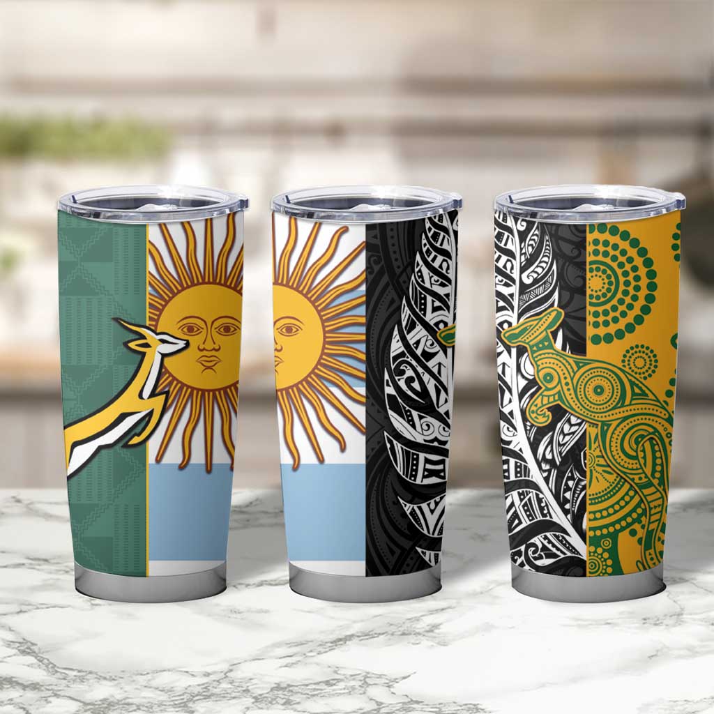 Rugby 2025 Championship Tumbler Cup Combination of Southern Hemisphere Countries LT14 - Polynesian Pride