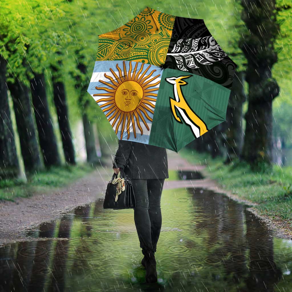Rugby 2025 Championship Umbrella Combination of Southern Hemisphere Countries LT14 - Polynesian Pride