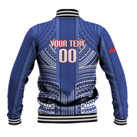 Custom Manu Samoa Rugby 2026 Baseball Jacket Samoan Pattern LT14 - Polynesian Pride