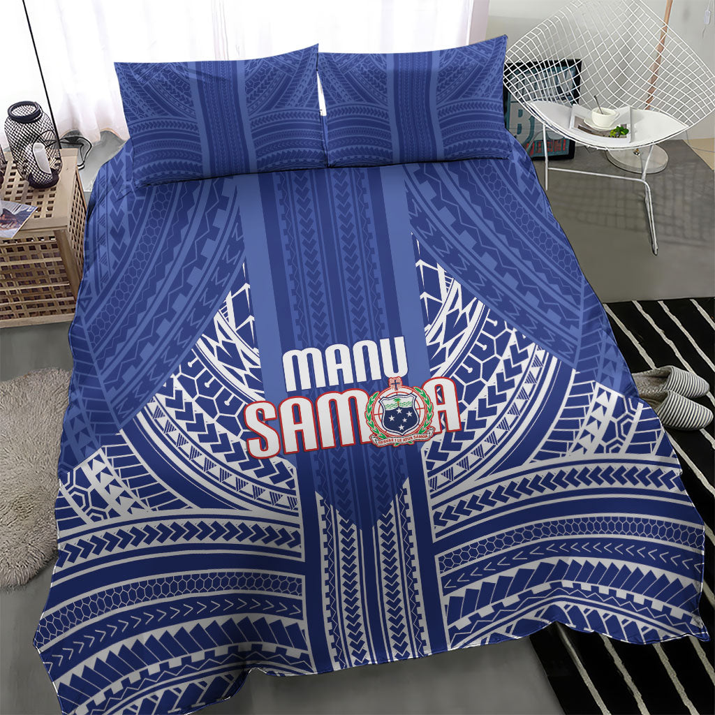 Manu Samoa Rugby 2026 Bedding Set Samoan Pattern LT14 - Polynesian Pride