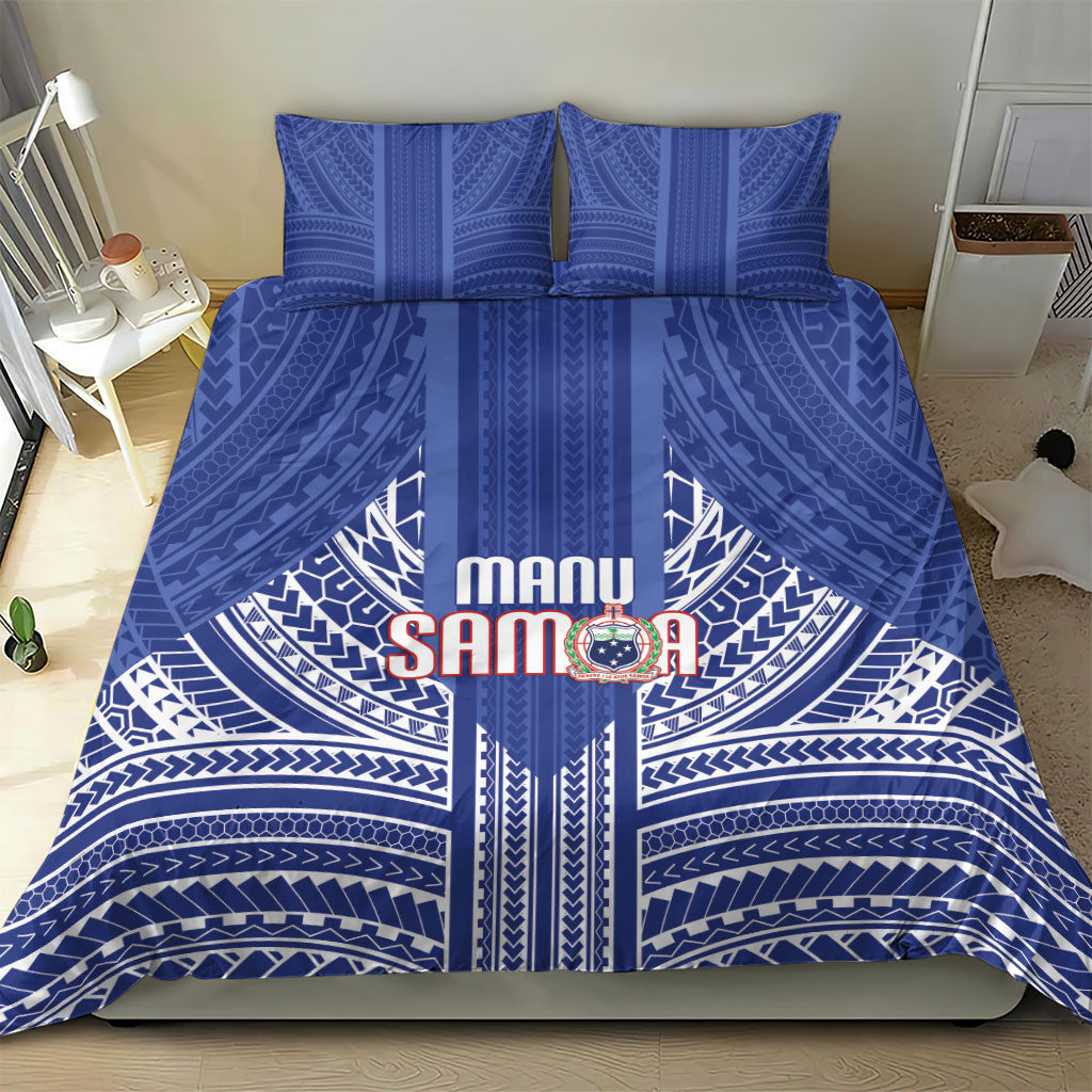 Manu Samoa Rugby 2026 Bedding Set Samoan Pattern LT14 - Polynesian Pride